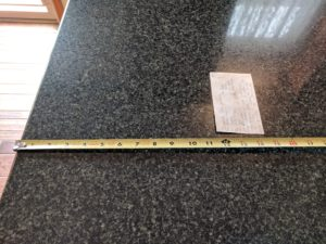 Measuring from the left and right endges...