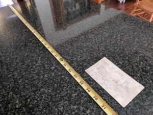 Measuring from the far and near endges...