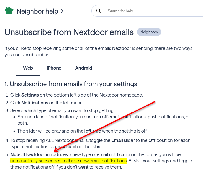 Dark Patterns example